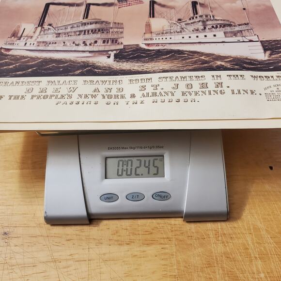 4 Currier And Ives The River Lithograph Prints Mississippi Steamboat Mayflower - Picture 14 of 15